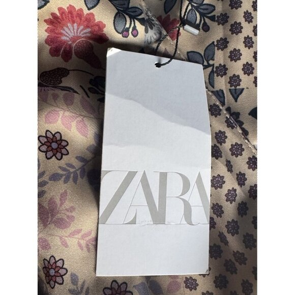 Zara Woman's Sz XS Patchwork Macedonia Faux Wrap Romper Dress NWT - Picture 8 of 15